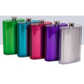 5 Oz. Double Wall Stainless Steel Pocket Flask w/Translucent Plastic Casing